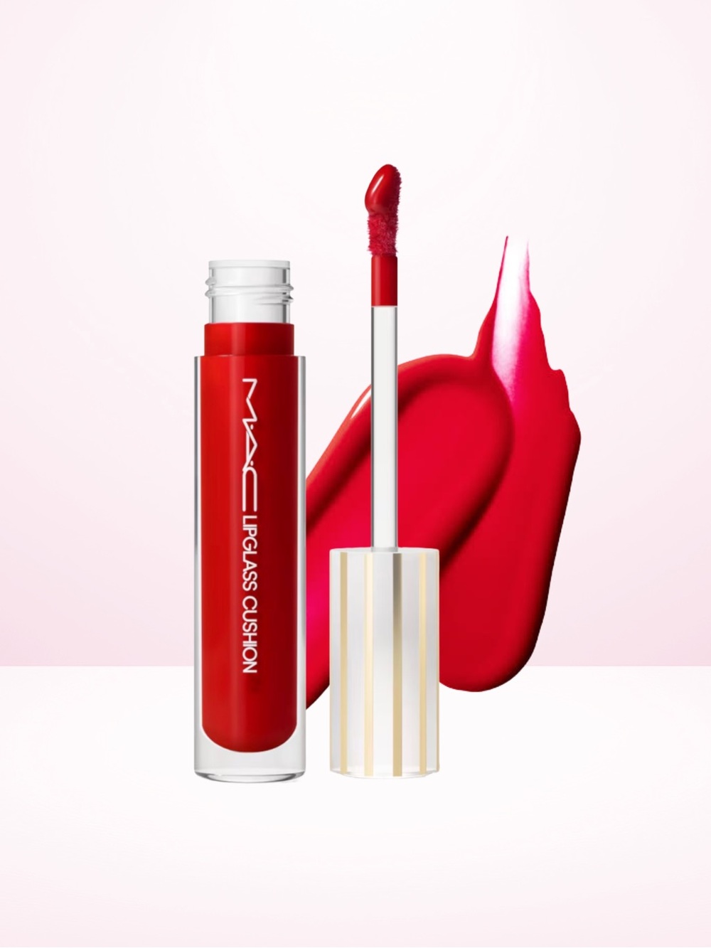 MAC Lipglass Cushion High-Pigment Lip Oil, Tantrum